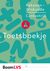 Rekenen Wiskunde Contextrijk Toetsboekjes set van 5. Kaft