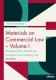 Materials on Commercial Law - Volume I